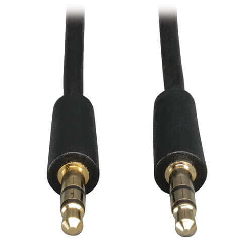 Tripp-Lite P312-001 | 3.5mm Mini Stereo Audio Cable for Microphones, Speakers and Headphones (M/M), 1 ft. (0.31 m)