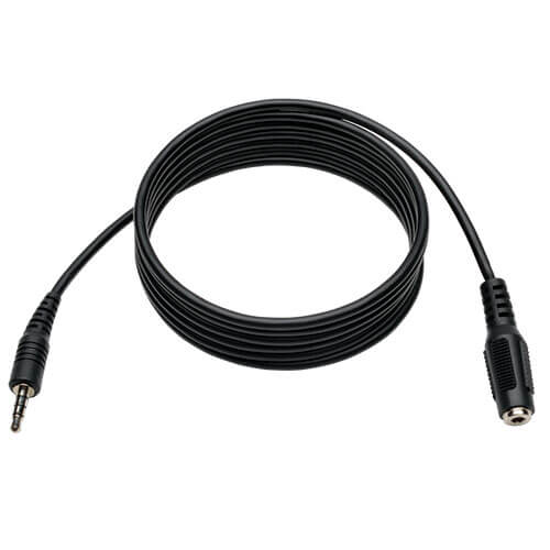 Tripp-Lite P318-006-MF | 3.5 mm Mini Stereo Audio 4-Position TRRS Headset Extension Adapter Cable (M/F), 6 ft. (1.8 m)