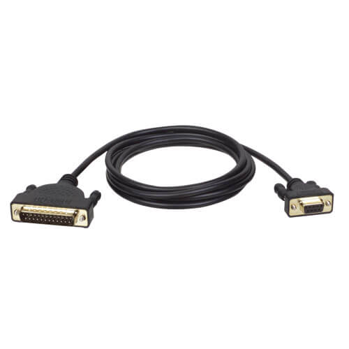 Tripp-Lite P404-006 | AT Serial Modem Gold Cable (DB25 to DB9 M/F), 6 ft. (1.83 m)