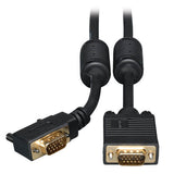 Tripp-Lite P502-003-RA | VGA High-Resolution RGB Coaxial Cable (HD15 M/M), Right-Angle Connector), 3 ft. (0.91 m)