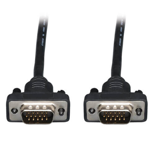 Tripp-Lite P502-003-SM | Low-Profile VGA High-Resolution RGB Coaxial Cable (HD15 M/M)), 3 ft. (0.91 m)