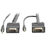 Tripp-Lite P504-050 | VGA High-Resolution RGB Coaxial Cable with Audio (HD15 and 3.5mm M/M), 50 ft. (15.24 m)