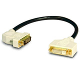Tripp-Lite P562-001-45L | DVI Dual-Link Extension Adapter Cable with 45-Degree Left Plug (DVI-D M/F), 1 ft. (0.3 m)