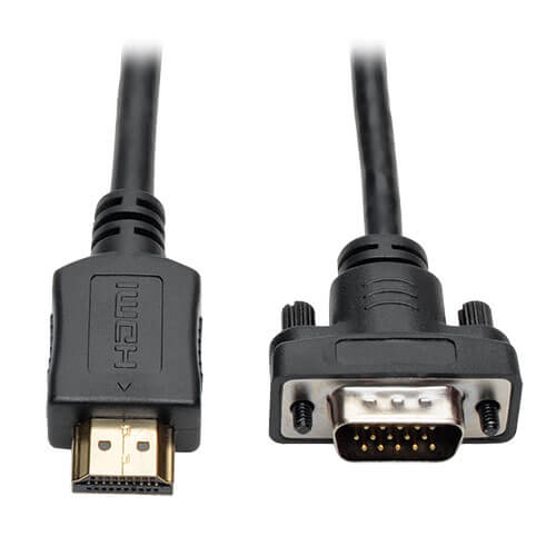 Tripp-Lite P566-003-VGA | HDMI to VGA Active Adapter Cable (HDMI to Low-Profile HD15 M/M), 3 ft. (0.9 m)