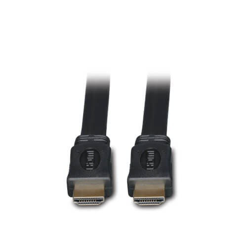 Tripp-Lite P568-010-FL | High-Speed HDMI Flat Cable, Digital Video with Audio, UHD 4K (M/M), Black, 10 ft. (3.05 m)