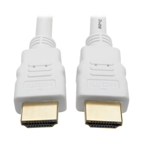 Tripp-Lite P568-025-WH | High-Speed HDMI Cable, Digital Video and Audio, HD (M/M), White, 25 ft. (7.62 m)