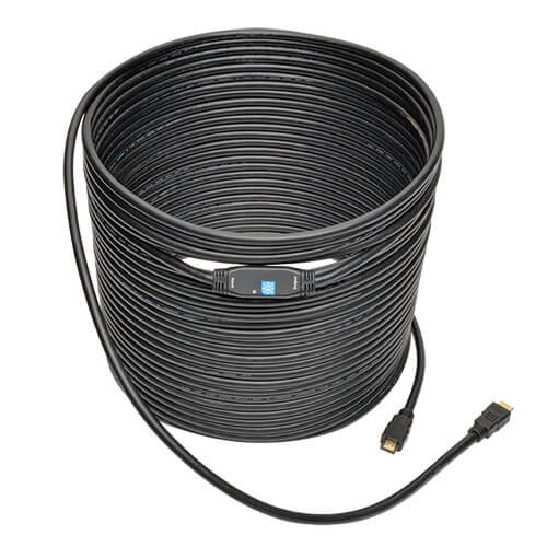 Tripp-Lite P568-080-ACT | Active High-Speed HDMI Cable with Built-In Signal Booster (M/M), Black, 80 ft. (24.38 m)