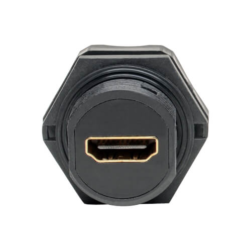 Tripp-Lite P569-000-FF-IND | 4K HDMI Coupler with Ethernet (F/F), Industrial High Speed, 4K 60 Hz, HDR, IP68 Rated, Dust Cap