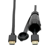 Tripp-Lite P569-003-IND | High-Speed HDMI Cable (M/M) - 4K 60 Hz, HDR, Industrial, IP68, Hooded Connector, Black, 3 ft.