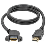 Tripp-Lite P569-003-MF-APM | High-Speed HDMI Cable with Ethernet, Digital Video with Audio (M/F), Panel Mount, 3 ft. (0.91 m)