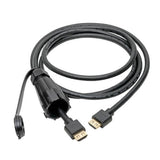 Tripp-Lite P569-006-IND | High-Speed HDMI Cable (M/M) - 4K 60 Hz, HDR, Industrial, IP68, Hooded Connector, Black, 6 ft.