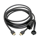 Tripp-Lite P569-010-IND | High-Speed HDMI Cable (M/M) - 4K 60 Hz, HDR, Industrial, IP68, Hooded Connector, Black, 10 ft.
