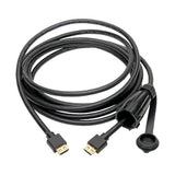 Tripp-Lite P569-012-IND | High-Speed HDMI Cable (M/M) - 4K 60 Hz, HDR, Industrial, IP68, Hooded Connector, Black, 12 ft.