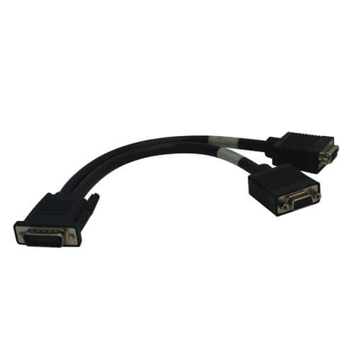 Tripp-Lite P574-001 | DMS-59 to Dual VGA Splitter Y Cable (M to 2xF), 1 ft. (0.31 m)