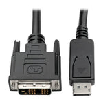 Tripp-Lite P581-003 | DisplayPort to DVI Adapter Cable (DP with Latches to DVI-D Single Link M/M), 3 ft. (0.9 m)