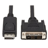 Tripp-Lite P581-006 | DisplayPort to DVI Adapter Cable (DP with Latches to DVI-D Single Link M/M), 6 ft. (1.8 m)