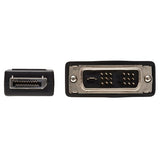 Tripp-Lite P581-006 | DisplayPort to DVI Adapter Cable (DP with Latches to DVI-D Single Link M/M), 6 ft. (1.8 m)