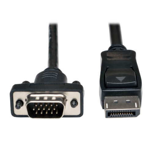 Tripp-Lite P581-006-VGA | DisplayPort to VGA Active Adapter Cable (DP with Latches to HD15 M/M), 6 ft. (1.8 m)