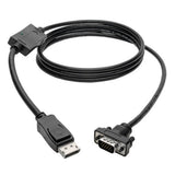 Tripp-Lite P581-006-VGA | DisplayPort to VGA Active Adapter Cable (DP with Latches to HD15 M/M), 6 ft. (1.8 m)