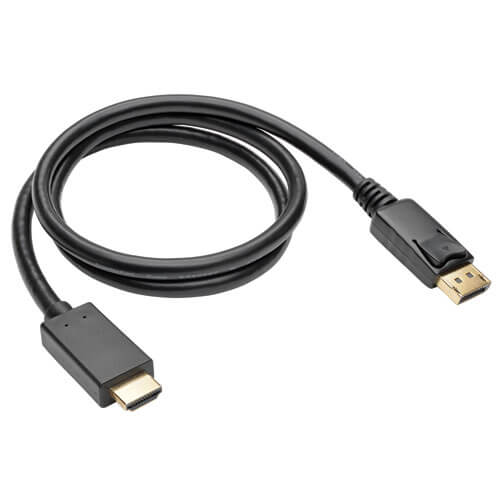 Tripp-Lite P582-003-V2-ACT | DisplayPort 1.2 to HDMI Active Adapter Cable (DP with Latches to HDMI M/M), 4K, 3 ft. (0.9 m)