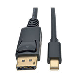 Tripp-Lite P583-010-BK | Mini DisplayPort to DisplayPort Adapter Cable (M/M), 4K 60 Hz, Black, 10 ft. (3.1 m)