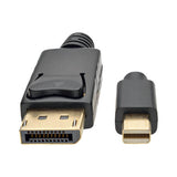 Tripp-Lite P583-010-BK | Mini DisplayPort to DisplayPort Adapter Cable (M/M), 4K 60 Hz, Black, 10 ft. (3.1 m)