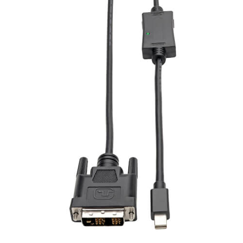 Tripp-Lite P586-010-DVI | Mini DisplayPort 1.2 to DVI Active Adapter Cable (M/M), 1080p, 10 ft. (3.1 m)