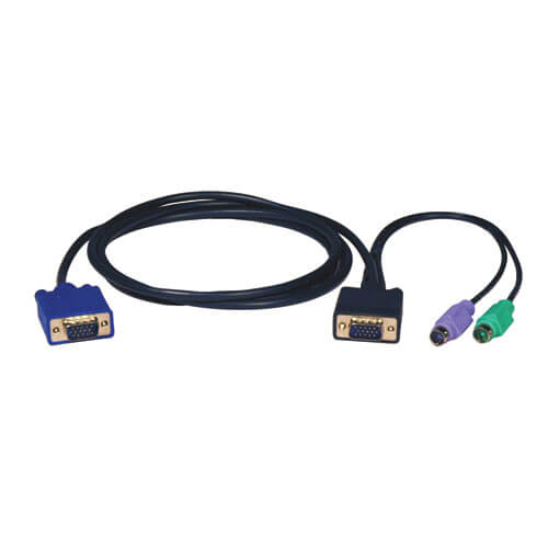 Tripp-Lite P750-010 | PS/2 (3-in-1) Cable Kit for KVM Switch B004-008, 10 ft. (3.05 m)