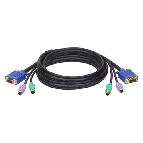 Tripp-Lite P753-010 | PS/2 (3-in-1) Cable Kit for KVM Switch B007-008, 10 ft. (3.05 m)