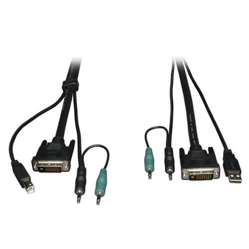 Tripp-Lite P759-006 | DVI / USB / Audio KVM Cable Kit, 6 ft. (1.83 m)