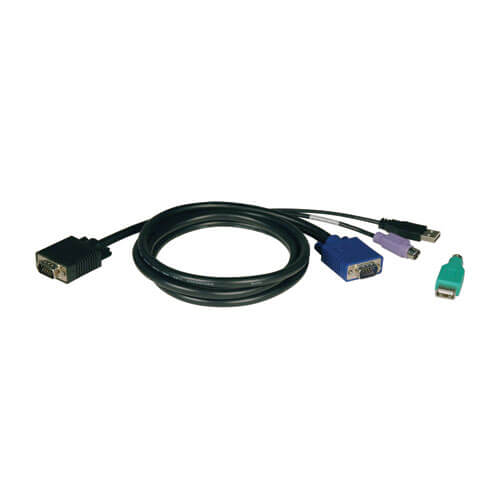 Tripp-Lite P780-010 | USB/PS2 Combo Cable Kit for NetController KVM Switches B040-Series and B042-Series, 10 ft. (3.05 m)
