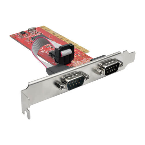 Tripp-Lite PCI-D9-02 | 2-Port DB9 (RS-232) Serial PCI Card with 16550 UART, Full Profile