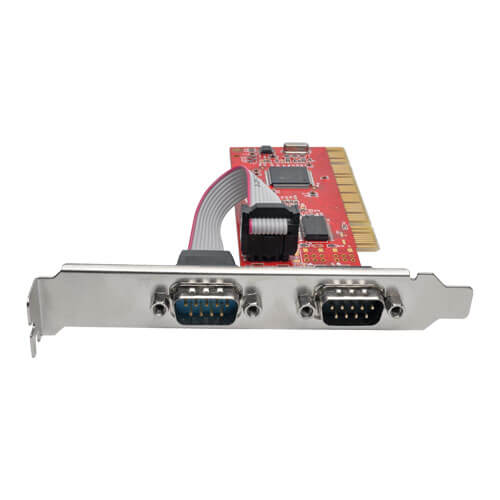 Tripp-Lite PCI-D9-02 | 2-Port DB9 (RS-232) Serial PCI Card with 16550 UART, Full Profile