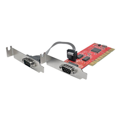Tripp-Lite PCI-D9-02-LP | 2-Port DB9 (RS-232) Serial PCI Card with 16550 UART, Low Profile