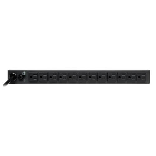Tripp-Lite PDU1215 | 1.8kW Single-Phase 120V Basic PDU, 13 NEMA 5-15R Outlets, NEMA 5-15P Input, 15 ft. (4.57 m) Cord, 1U Rack-Mount