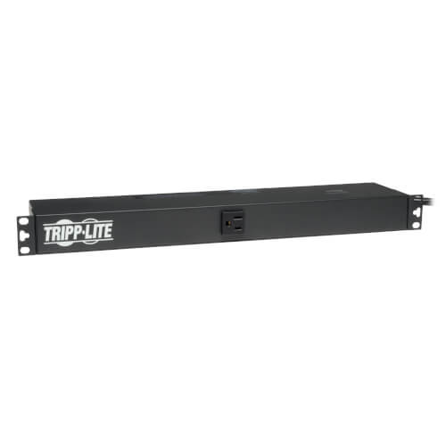Tripp-Lite PDU1215 | 1.8kW Single-Phase 120V Basic PDU, 13 NEMA 5-15R Outlets, NEMA 5-15P Input, 15 ft. (4.57 m) Cord, 1U Rack-Mount