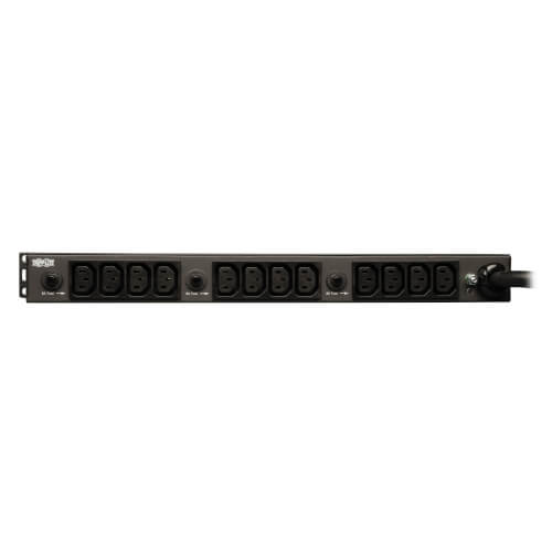 Tripp-Lite PDU1230 | 5.8kW Single-Phase 200-240V Basic PDU, 20 Outlets (16 C13 & 4 C19), NEMA L6-30P Input, 15 ft. (4.57 m) Cord, 1U Rack-Mount