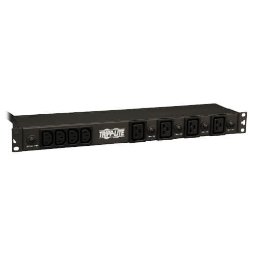 Tripp-Lite PDU1230 | 5.8kW Single-Phase 200-240V Basic PDU, 20 Outlets (16 C13 & 4 C19), NEMA L6-30P Input, 15 ft. (4.57 m) Cord, 1U Rack-Mount