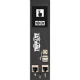 Tripp-Lite PDU3EVN10G60B | 14.5kW 3-Phase Monitored PDU, LX Interface, 200-240V Outlets (42 C13/6 C19), LCD, IEC 309 60A Blue, 3.05 m (10 ft.) Cord, 0U 1.8m/70in. Height, TAA