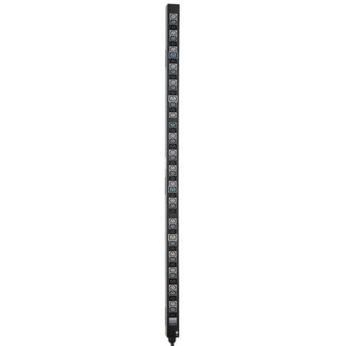 Tripp-Lite PDU3V20D354B | 8.6/12.6kW 3-Phase Vertical PDU Strip, 208V Outlets (48 C13 & 6 C19), 0U Rack-Mount, Accessory for Select ATS PDUs