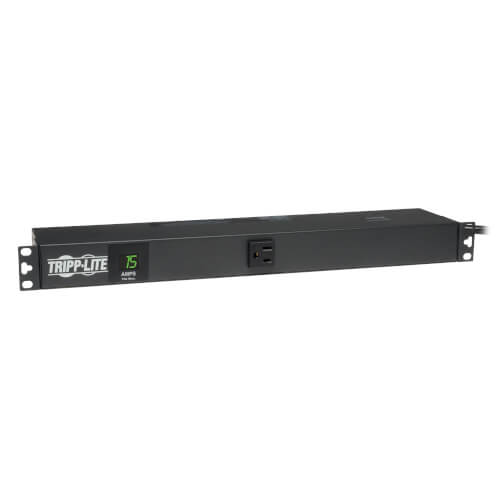 Tripp-Lite PDUMH15 | 1.4kW Single-Phase Metered PDU, 120V Outlets (13 5-15R), 5-15P, 100-127V Input, 15 ft. (4.57 m) Cord, 1U Rack-Mount