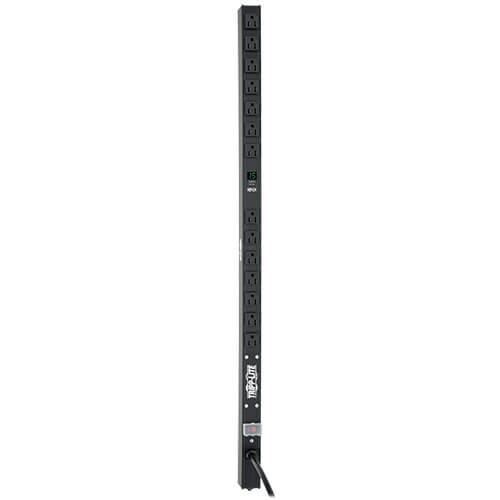 Tripp-Lite PDUMV15-36 | 1.5kW Single-Phase Metered PDU, 100-127V Outlets (14 5-15R), 5-15P, 15 ft. (4.57 m) Cord, 0U Vertical, 36 in.