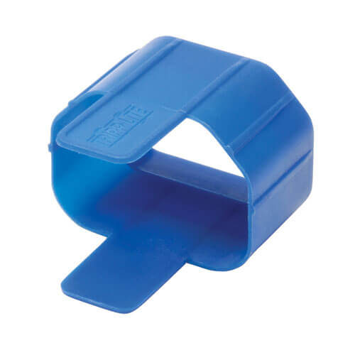 Tripp-Lite PLC13BL | Plug-Lock Inserts (C14 power cord to C13 outlet), Blue, 100 pack