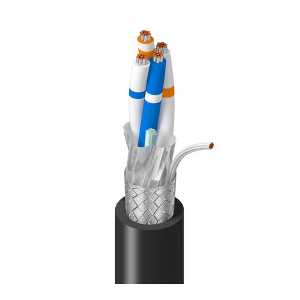 Belden 3107A 0105000 | RS485, 2 Pr #22 Str TC, PE Ins, OS+TC Brd, PVC Jkt, CM, PLTC, Oil Resistant