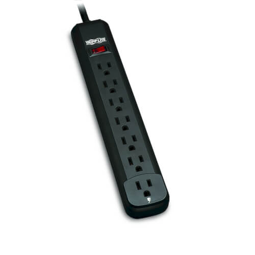 Tripp-Lite PS712B | Power It! 7-Outlet Power Strip, 12 ft. (3.66 m) Cord, Black Housing