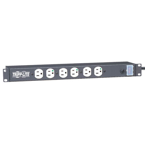 Tripp-Lite RS1215-HG | NOT for Patient-Care Vicinity - UL 1363 1U Rackmount Power Strip with 12 Hospital-Grade Outlets, 15 ft. (4.57 m) Cord