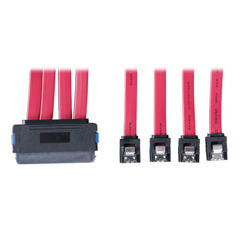 Tripp-Lite S502-20N | Internal SAS Cable, 4-in-1 32Pin (SFF-8484) to 4 x 7pin Cable, 20-in. (0.5M)