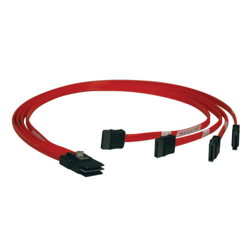 Tripp-Lite S508-003 | Internal SAS Cable, 4-Lane mini-SAS (SFF-8087) to 4xSatA 7pin, 3 ft. (0.91 m)