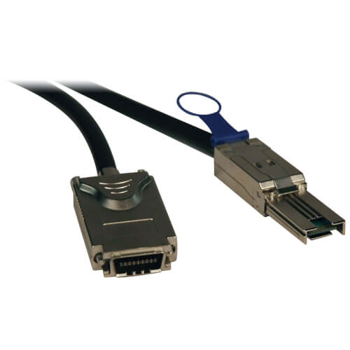 Tripp-Lite S520-03M | External SAS Cable, 4 Lane - mini-SAS (SFF-8088) to 4xInfiniband (SFF-8470), 3M (9.84 ft.)