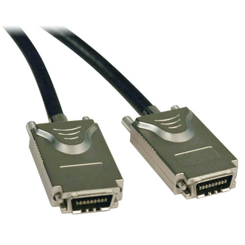 Tripp-Lite S522-03M | External SAS Cable, 4 Lane - 4xInfiniband (SFF-8470) to 4xInfiniband (SFF-8470), 3M (9.84 ft.), TAA